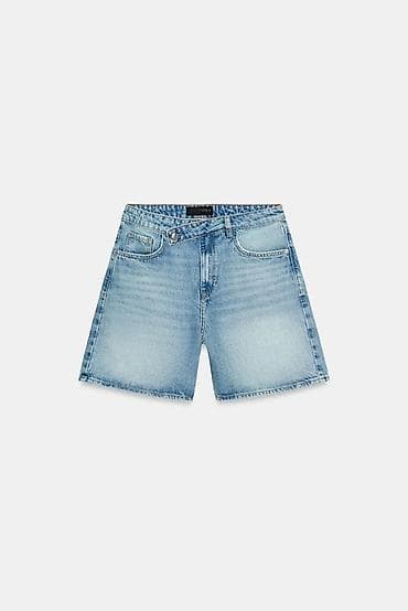 Шорты: Джинсовые шорты Zara оригинал - Размер: 40 (лучше подойдут на M/38) - — 4
