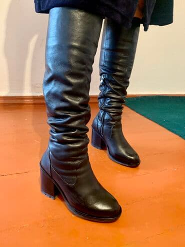 фирменный сапоги: Сапоги, 37, LION, Б/у, цвет - Черный, Платная доставка, Самовывоз — 3