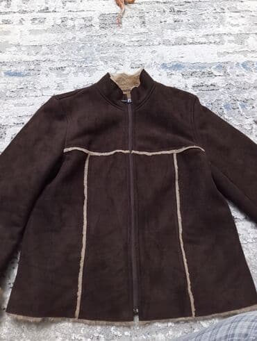 дубленка короткая: Продаю дубленку 100% полиэстер, изнутри 100% акрил . Подойдет размер — 2