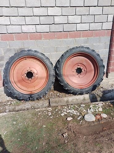 резина 14 с: Колеса в сборе <130 / >80 / R 24, Пара, С/х техника, Железные — 3