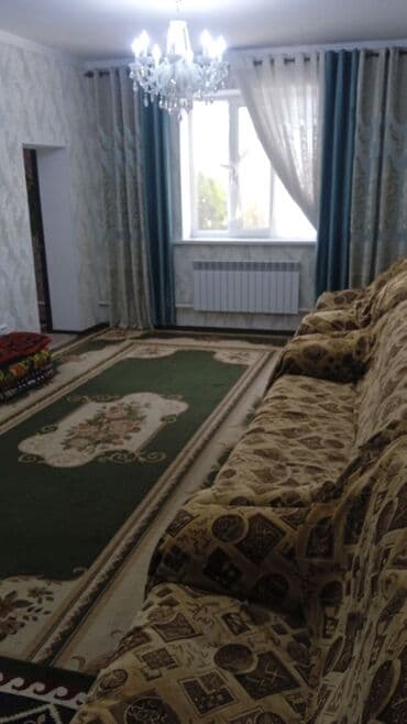 дома ак ордо: 100 м², 4 комнаты, Парковка, Забор, огорожен — 9
