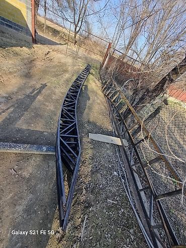 уличный фанар: Навес, Арочный, Металл, Профнастил, Установка — 9