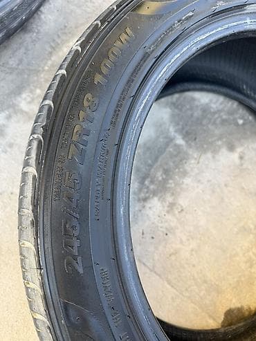 89 2: Шины 245 / 45 / R 18, Лето, Б/у, Комплект, Легковые, Hankook — 5