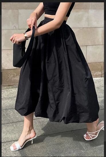 теннисный юбка: Юбка, Модель юбки: Пышная, Миди, Шифон, По талии — 2