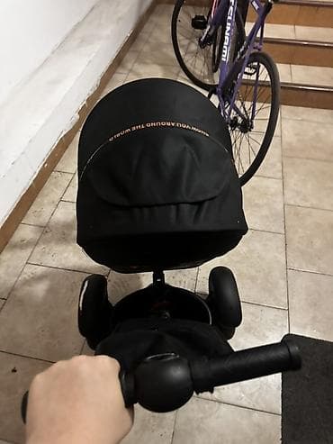 велосипед comfort: Коляска, Другой бренд, цвет - Черный, Б/у, Самовывоз, Платная доставка — 3
