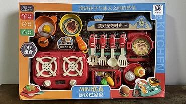 Детская гарнитура, Для девочки, Пластик, цвет - Красный