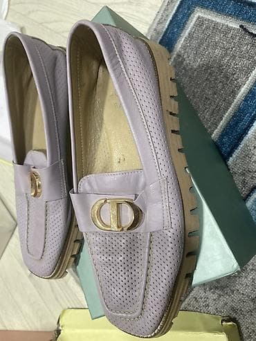 Оксфорды: Лоферы, 37, Dior, Б/у, цвет - Фиолетовый, Самовывоз — 3
