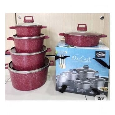 набор чайник и пиалы: Казан-кастрюля набор 5 в 1! По складским ценам ! Производитель — 3