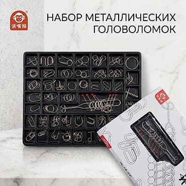 third edition solution: Большой подарочный набор металлических логических головоломок Что — 1