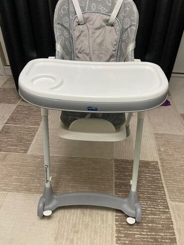 детская силиконовая посуда: Детский стульчик для кормления Lorelli Campanella (серо-белый) - — 2