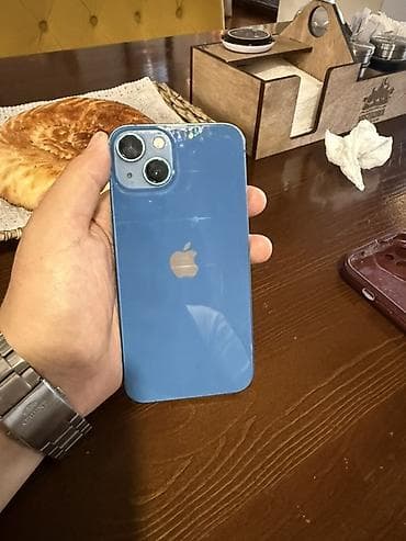 face id: IPhone 13, Б/у, 128 ГБ, Синий — 7