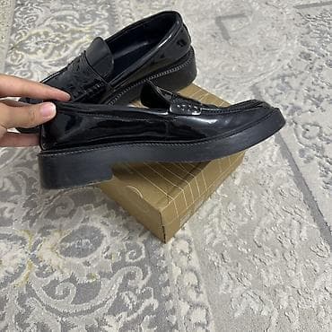 foot patch: Лоферы, 38.5, 39, Zara, Б/у, цвет - Черный, Платная доставка, Самовывоз — 2