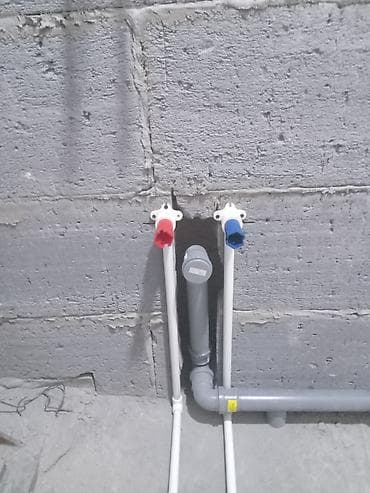 Монтаж водопровода и канализации под ключ - Разводка холодной и at lalafo.kg Монтаж водопровода и канализации под ключ - Разводка холодной и