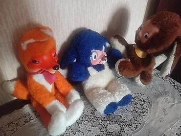 сколько стоят лабубу: Мягкие игрушки производства Соннеберг ГДР ♡♡♡,с резиновыми лицами — 1