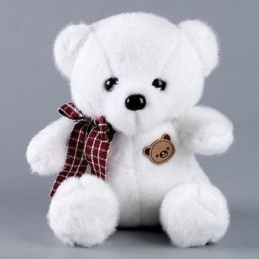 Плюшевый мишка «Мишутка» 23 см - Цвет: белый - Высота: 23 см -