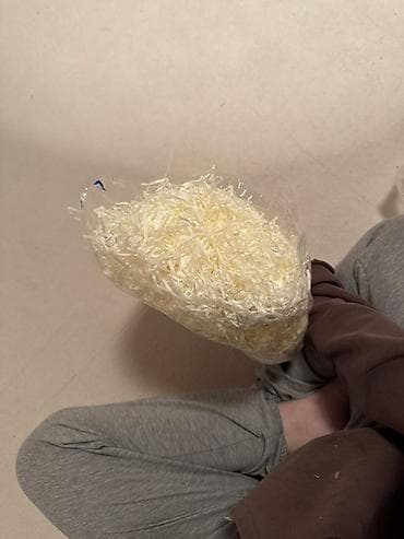 пакеты белые: Наполнитель декоративный (бумажная стружка) в прозрачном пакете — 1