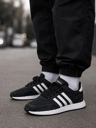 time try: Мужские кроссовки, 41.5, Adidas, Б/у, цвет - Черный, Самовывоз, Платная доставка — 1