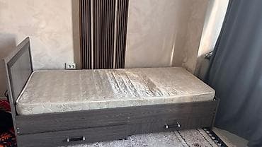 third edition solution: Односпальная кровать с матрасом и выдвижными ящиками - Формат — 2