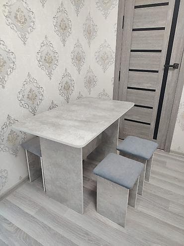 отургуч: Ашкана үстөлү жана отургуч, түсү - Боз — 1