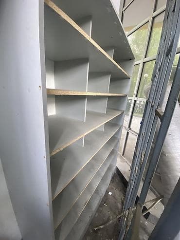 Офисные стеллажи: Офисный стеллаж, ЛДСП, цвет - Серый — 2