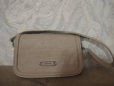 active 2: Сумка через плечо женская, бежевый нюд - Материал: гладкая экокожа с — 2