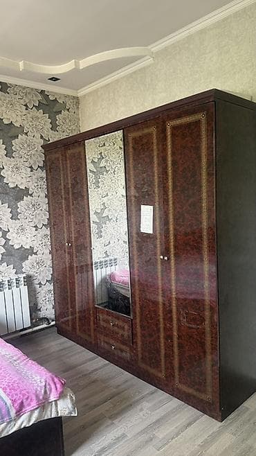 комод пластиковый бишкек: Спальный гарнитур, Б/у, Двуспальная кровать, Белоруссия, ДСП, Самовывоз, цвет - Коричневый — 4