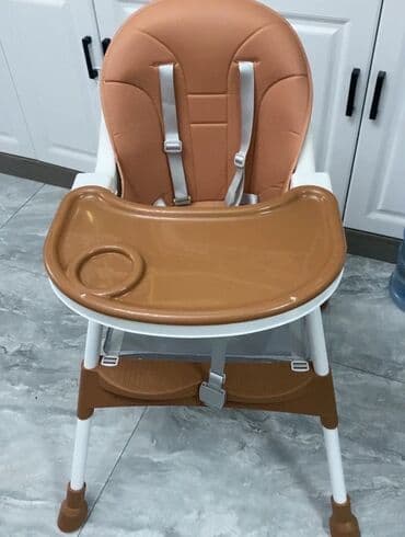 офисной стол: Стульчик для кормления, Новый, Другой бренд, Металл, Трансформер, цвет - Коричневый, Платная доставка — 5