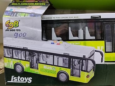 Игрушечный городской автобус JIAN SHENG TOYS (JSTOYS), серия 1:16 City — 2