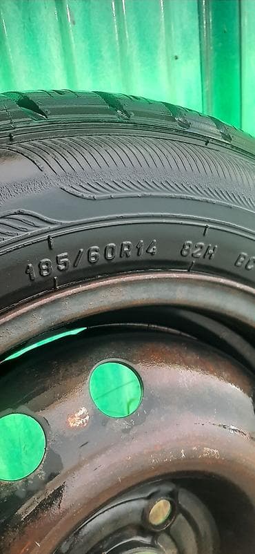 launch pro: Колеса в сборе 185 / 60 / R 14, Лето, Б/у, 1 шт, Легковые, Железные, отверстий - 4 — 1