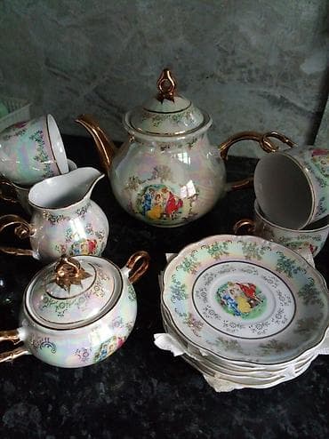 Чайный сервиз "Мадонна" б/у (без родной коробки) (маркировка MZ, Czech