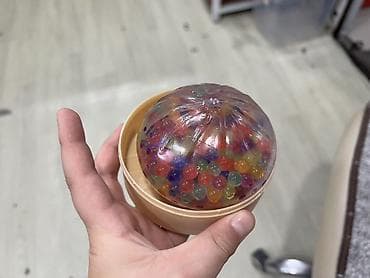 quick push pop it: Антистресс-игрушка «сквиши» с орбизами - Прозрачный мягкий шар с — 1