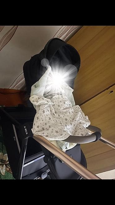 Коляскалар: Балдар арабасы, түсү - Кара, Колдонулган — 2