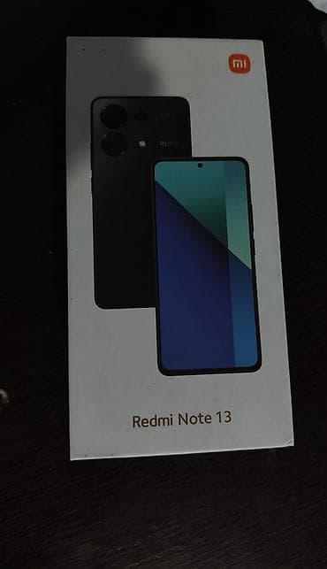 Уюлдук телефондор жана аксессуарлар: Redmi, Redmi Note 13, Колдонулган, 256 ГБ, түсү - Кара, 2 SIM — 5