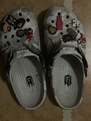 крок тапочки: Сабо, 39, 40, Crocs, Б/у, цвет - Серый, Самовывоз, Платная доставка — 1