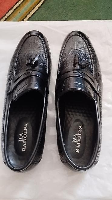 носили пару раз: Мужские туфли, 44, Новый, цвет - Черный, Самовывоз, Платная доставка — 1