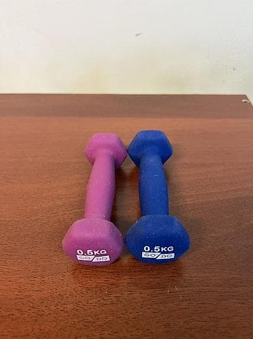 Спорттук сумкалар: Две неонепреновые гантели GO/DO по 0,5 кг каждая (пара 1 кг). - — 1