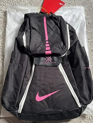 рюкзак пума: Баскетбольный Рюкзак Nike Quad Zip System, черный с розовыми акцентами — 2