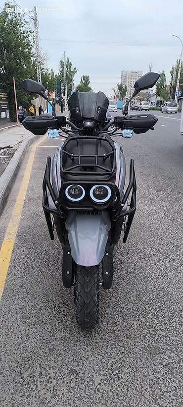 зарядное устройство для скутера: Скутер JiLang (туринговый/adv-стиль), серо‑чёрный.(хамелеон) СРОЧНО! — 4