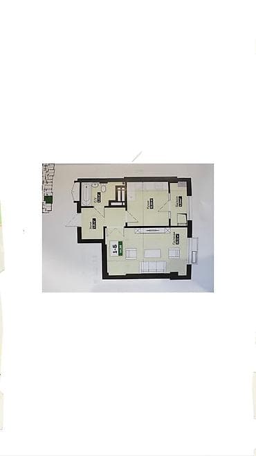 купить квартиру в районе: 1 комната, 45 м², Элитка, 9 этаж, Готовая ПСО (под самоотделку) — 5