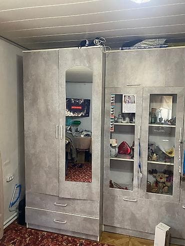 стенные: Стенка-шкаф, Тип стенки-шкафа: Другой тип шкафа-стенки, Для спальни, Новый, Особенности: Для хранения посуды — 3