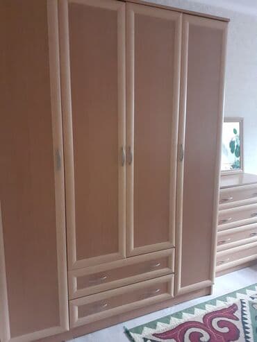 Спальный гарнитур, Б/у, ДСП, Самовывоз at lalafo.kg Спальный гарнитур, Б/у, ДСП, Самовывоз