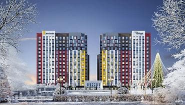 2 бөлмө, 58 м², Технопарк Элитка, 11 кабат, ПСО (өз алдынча бүтүрүү)