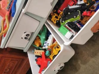 детскую кроватку кроватка к: Детский комод, Б/у, Без пеленального столика, Пластик, цвет - Голубой — 5