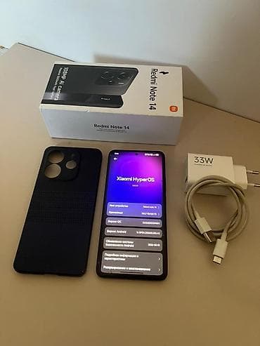 samsung galaxy а52: Redmi, Redmi Note 14, Б/у, 128 ГБ, цвет - Черный — 1