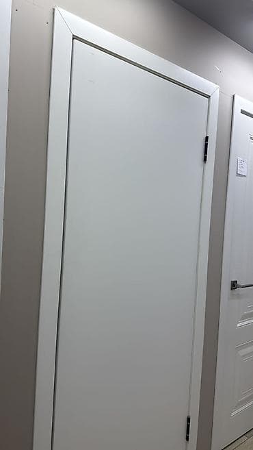 Дверь, Двери Акция!! Белая межкомнатная дверь глухая (без фрезеровки и