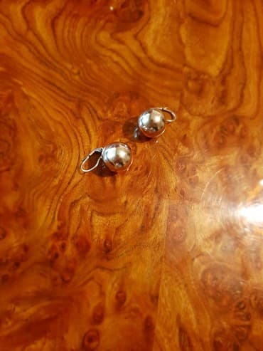 свадебные платья для покрытых: Сережки,серебро с позолотом — 5