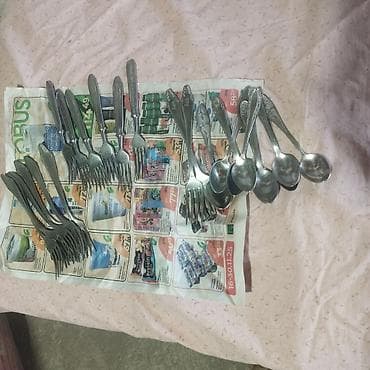 пасуда продаю: Набор столовой посуды и столовых приборов, разнородная подборка для — 3