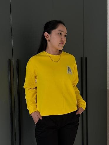 женские батники: Свитшот, С надписью, 2XL — 3