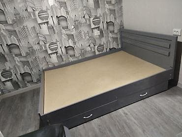 sofa bed: Город Кара Балта Кровать с высоким изголовьем и с ящиками хранения — 6