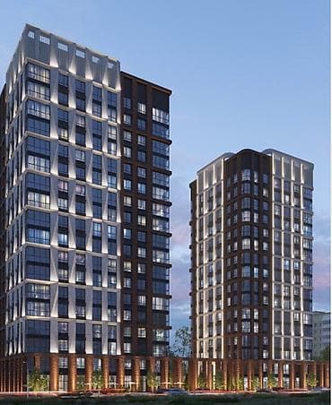 Продажа квартир: 3 комнаты, 102 м², Ак-Кеме (старый аэропорт) Элитка, 16 этаж, ПСО (под самоотделку) — 5
